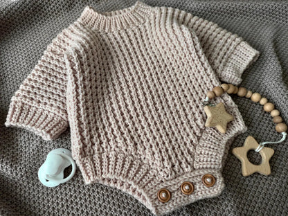 Baby Sleeved Overalls Crochet Pattern