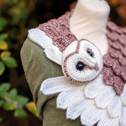 Barn Owl Wrap Crochet Pattern