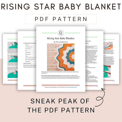 Star Baby Blanket Crochet Pattern