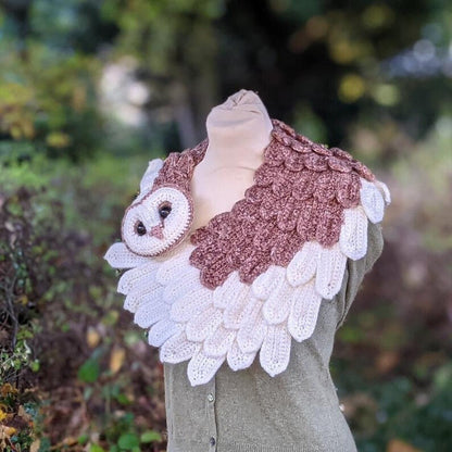 Barn Owl Wrap Crochet Pattern