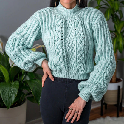 Cable Stitch Sweater Crochet Pattern