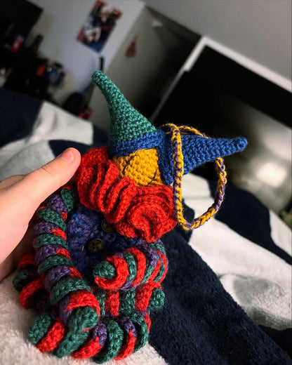 Spiral Clown Keychain Crochet Pattern