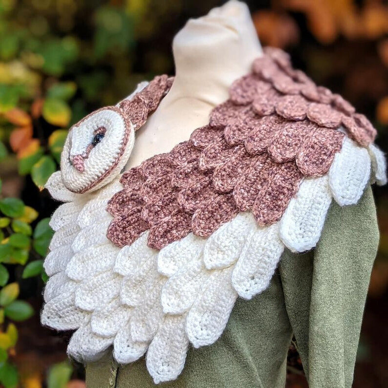 Barn Owl Wrap Crochet Pattern