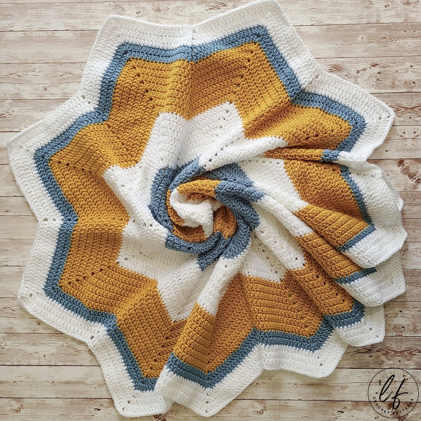 Star Baby Blanket Crochet Pattern