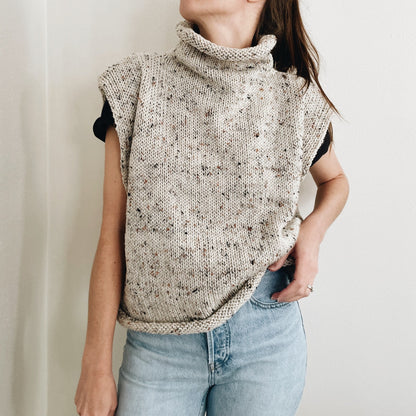 The Miller Lightweight Sleeveless Roll Neck Knitting Pattern