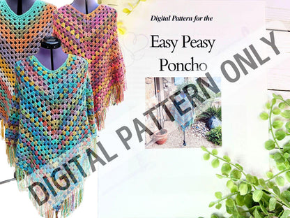 The Easy Peasy Poncho Crochet Pattern