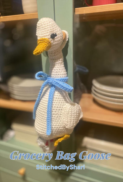 Grocery Bag Goose Crochet Pattern