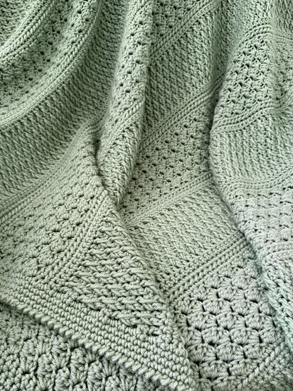 Field and Forest Crochet Throw Pattern