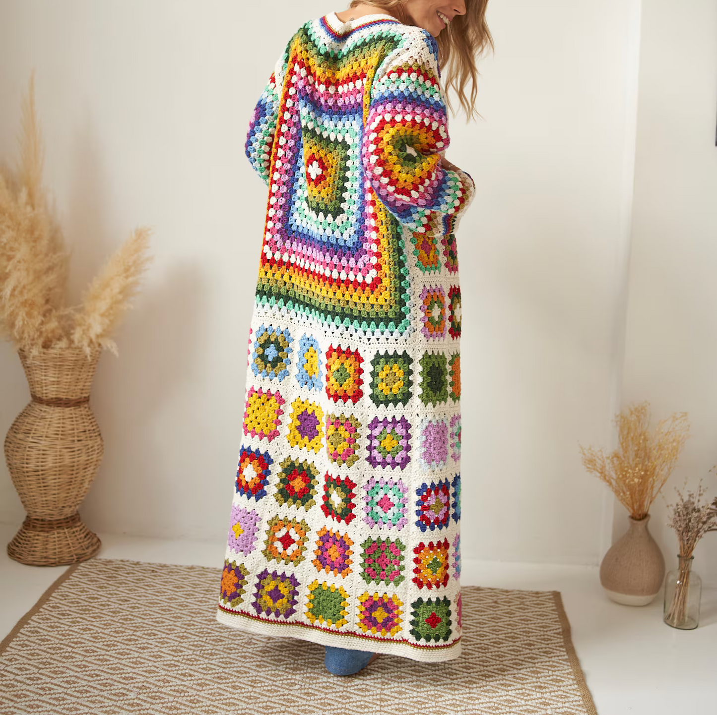 Crochet Granny Square Cardigan Pattern