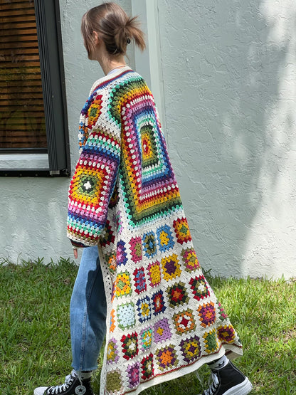Crochet Granny Square Cardigan Pattern