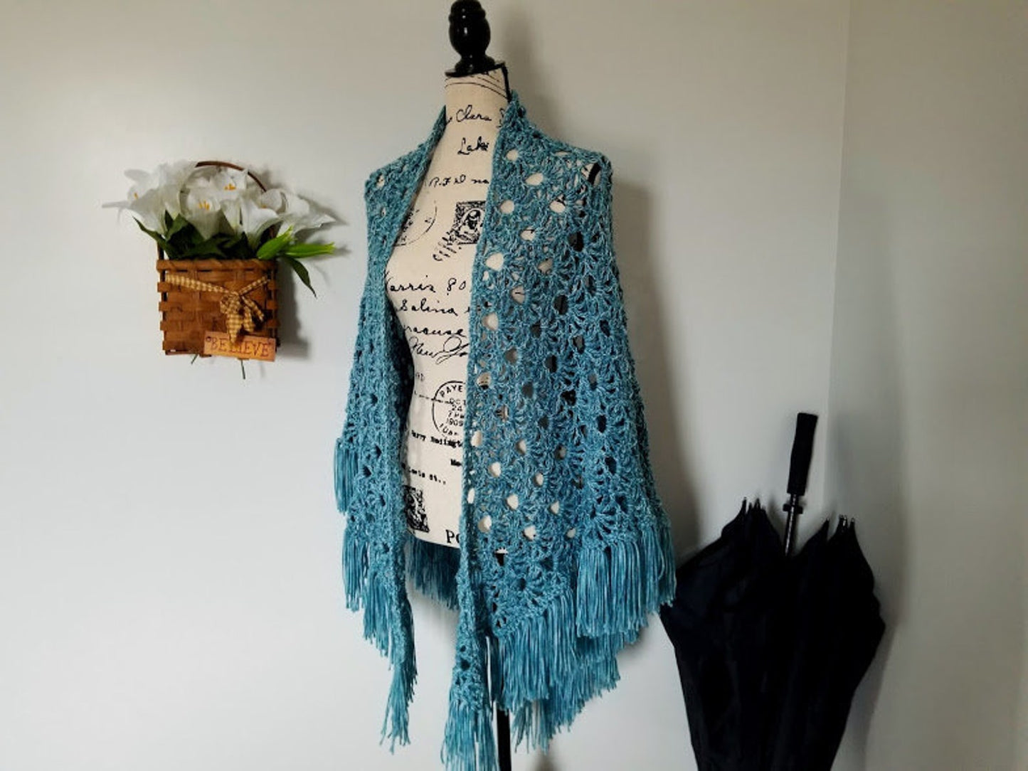Crochet April Showers Shawl PATTERN