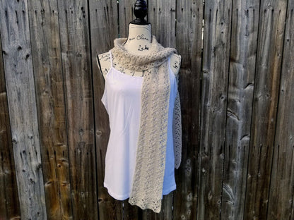 Rustic Lace Scarf Crochet Pattern