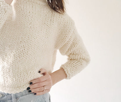 Easy Sweater Jumper Knitting Pattern
