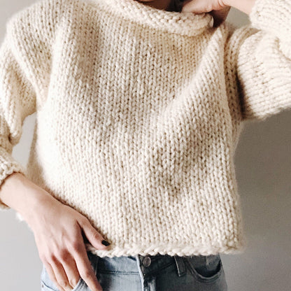Easy Sweater Jumper Knitting Pattern
