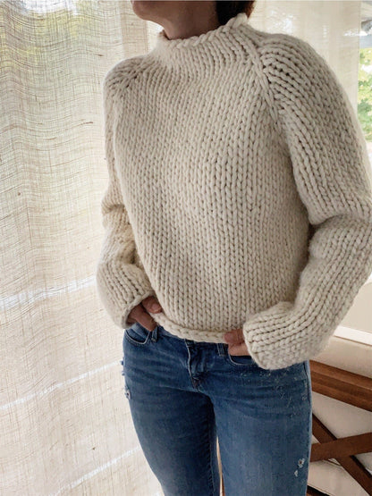 Beginner Friendly Chunky Sweater Knitting Pattern