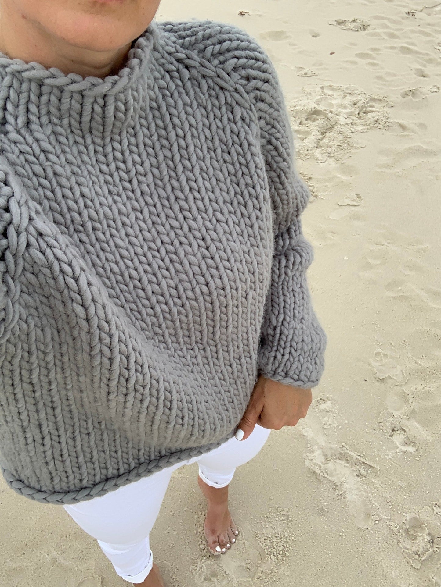Beginner Friendly Chunky Sweater Knitting Pattern