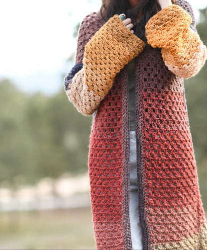 Endless Eyelets Cardigan Crochet Pattern