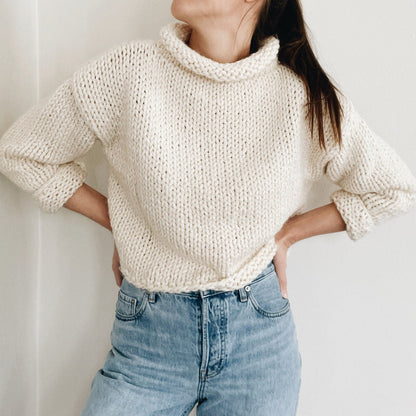 Easy Sweater Jumper Knitting Pattern