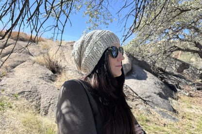 Unisex Slouchy Beanie Knitting Pattern