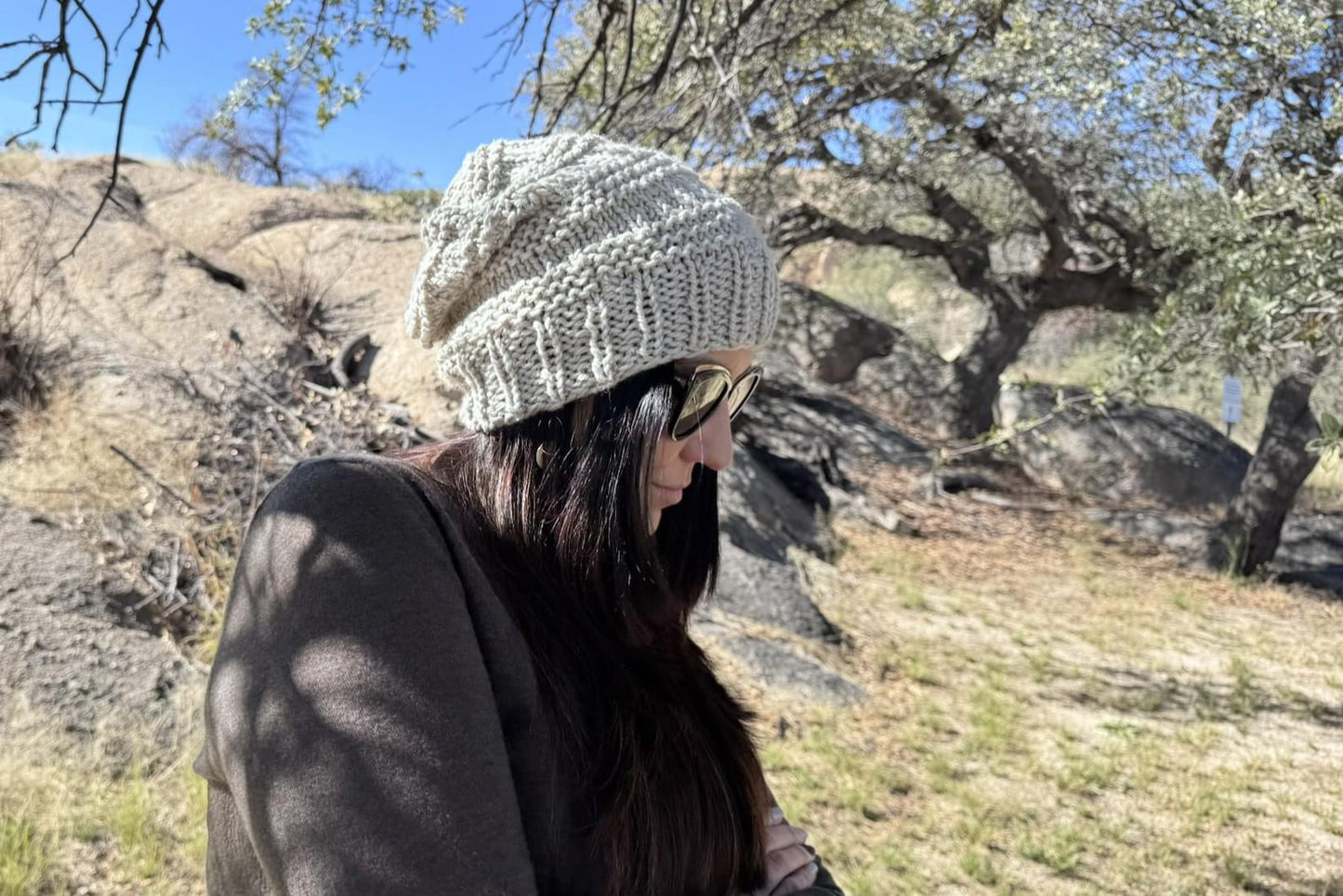Unisex Slouchy Beanie Knitting Pattern
