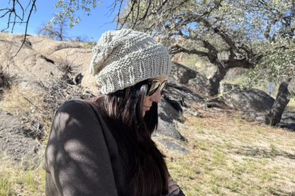 Unisex Slouchy Beanie Knitting Pattern