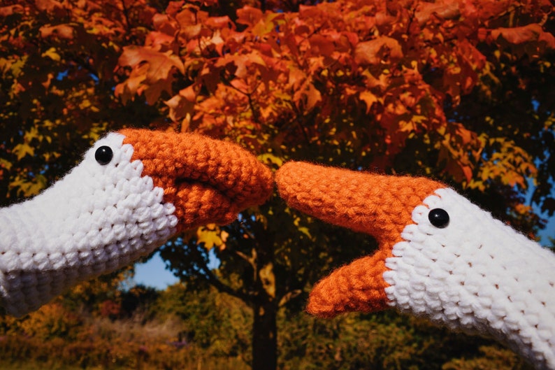 Goose Mittens Crochet Pattern