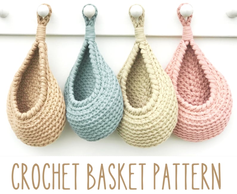 Teardrop Basket Crochet Pattern