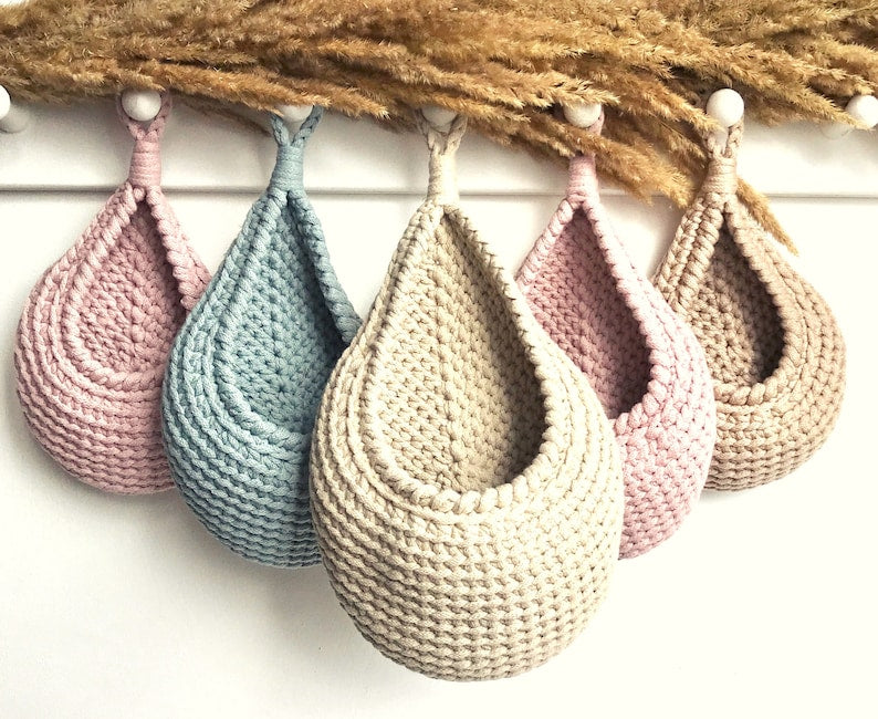 Teardrop Basket Crochet Pattern