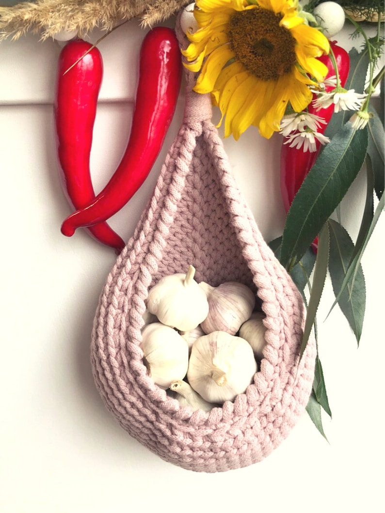 Teardrop Basket Crochet Pattern