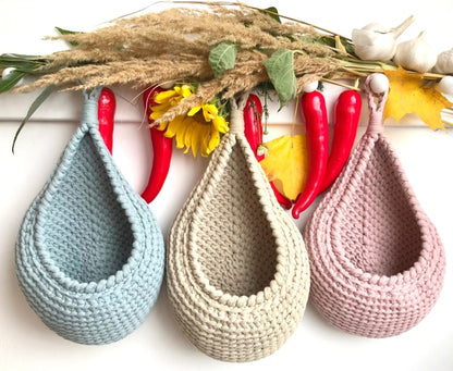 Teardrop Basket Crochet Pattern