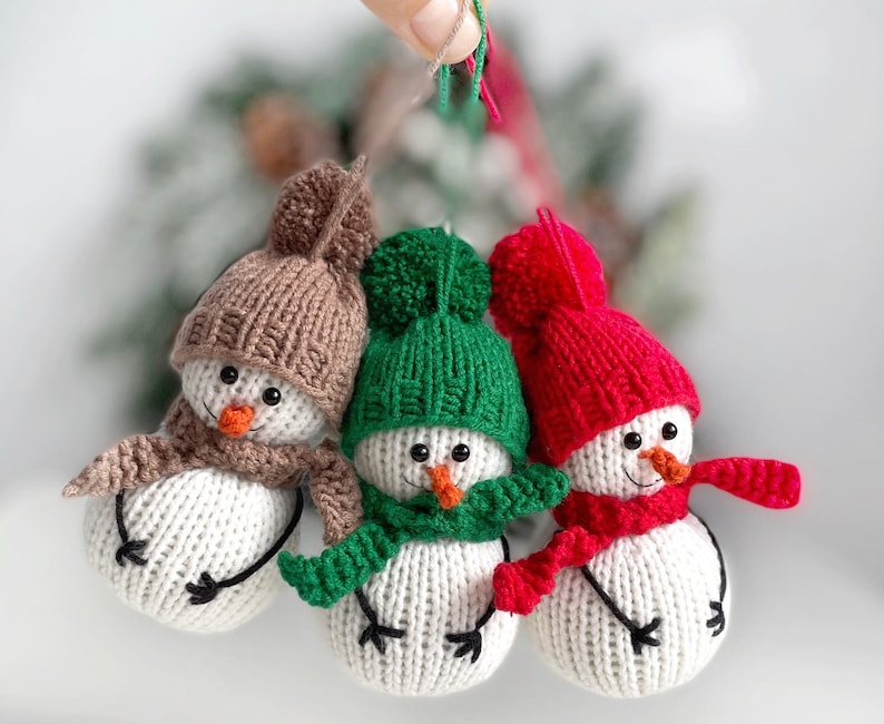 Snowman Knitting Pattern