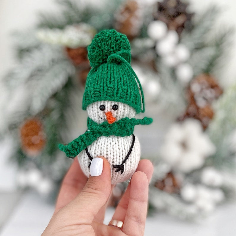 Snowman Knitting Pattern