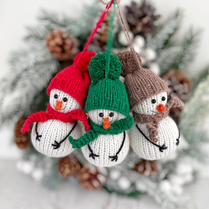 Snowman Knitting Pattern