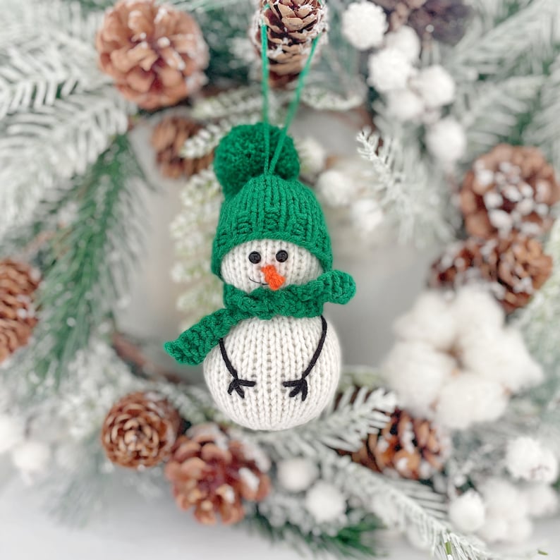 Snowman Knitting Pattern