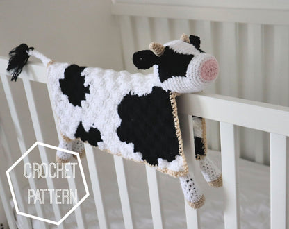 Bessie the Cow Lovey Crochet Pattern