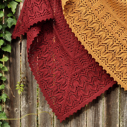 Top-down Triangular Shawl Knitting Pattern