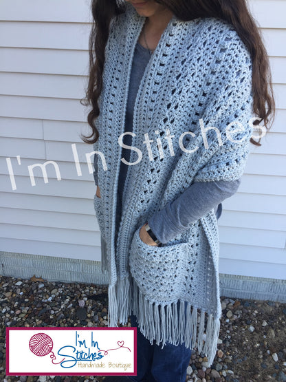 Lesley Pocket Shawl Crochet Pattern