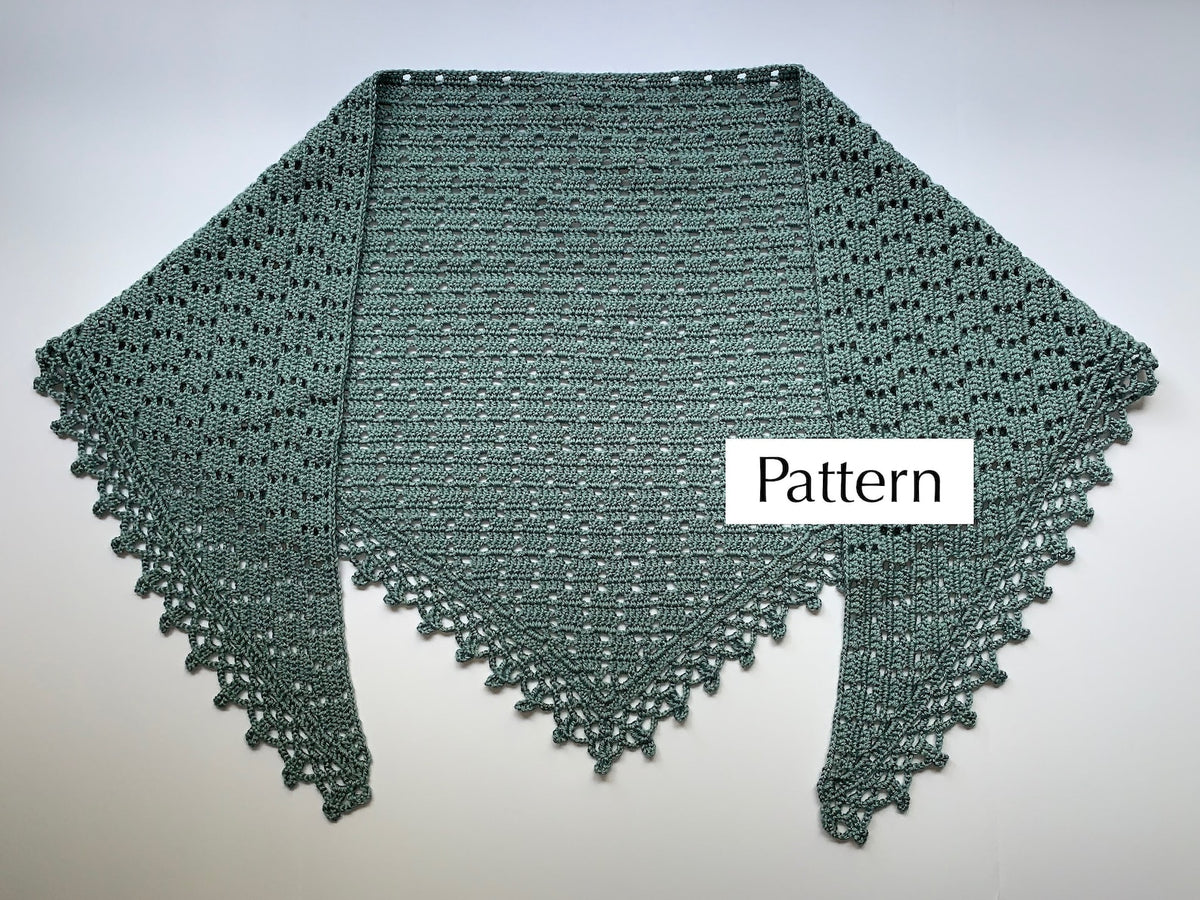 Lacy Border Shawl Crochet Pattern