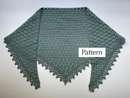 Lacy Border Shawl Crochet Pattern