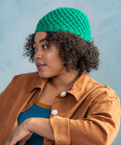 Lattice Cable Beanie Knitting Pattern