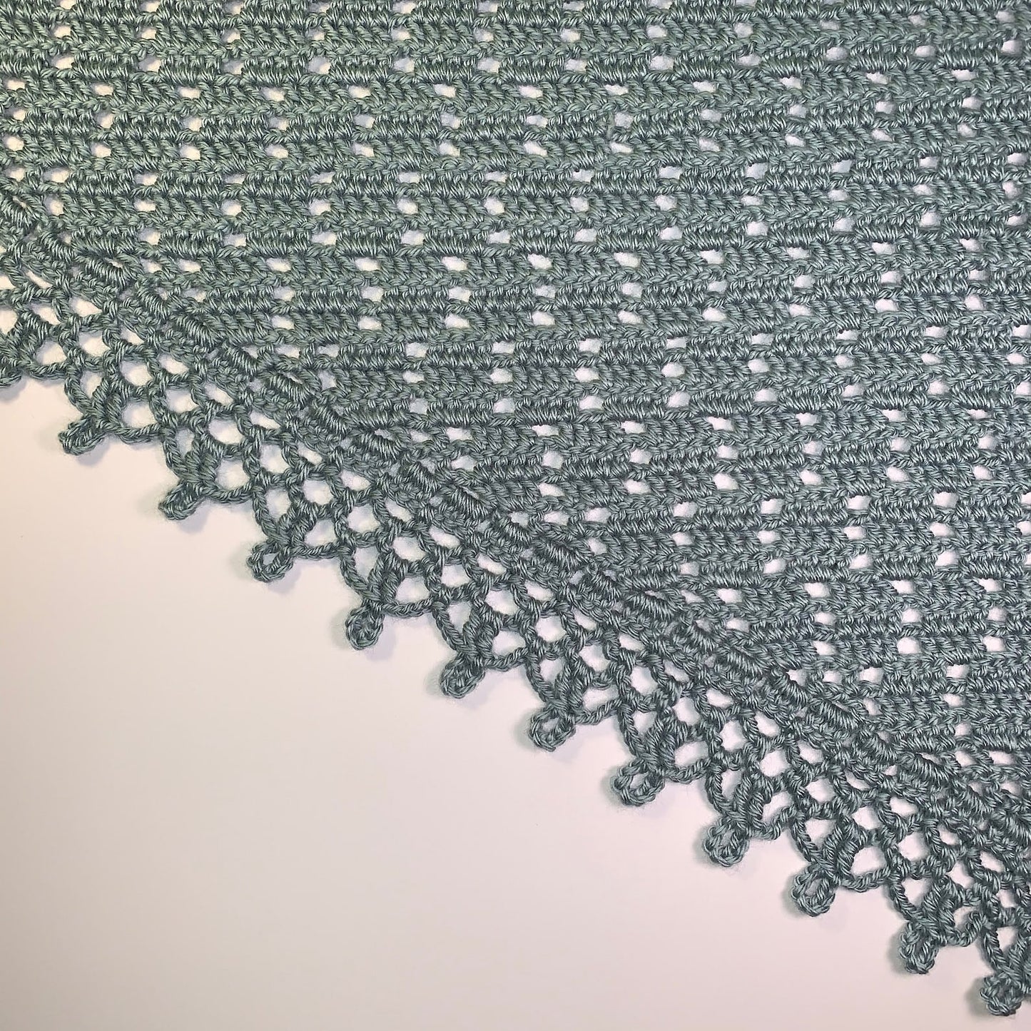 Lacy Border Shawl Crochet Pattern