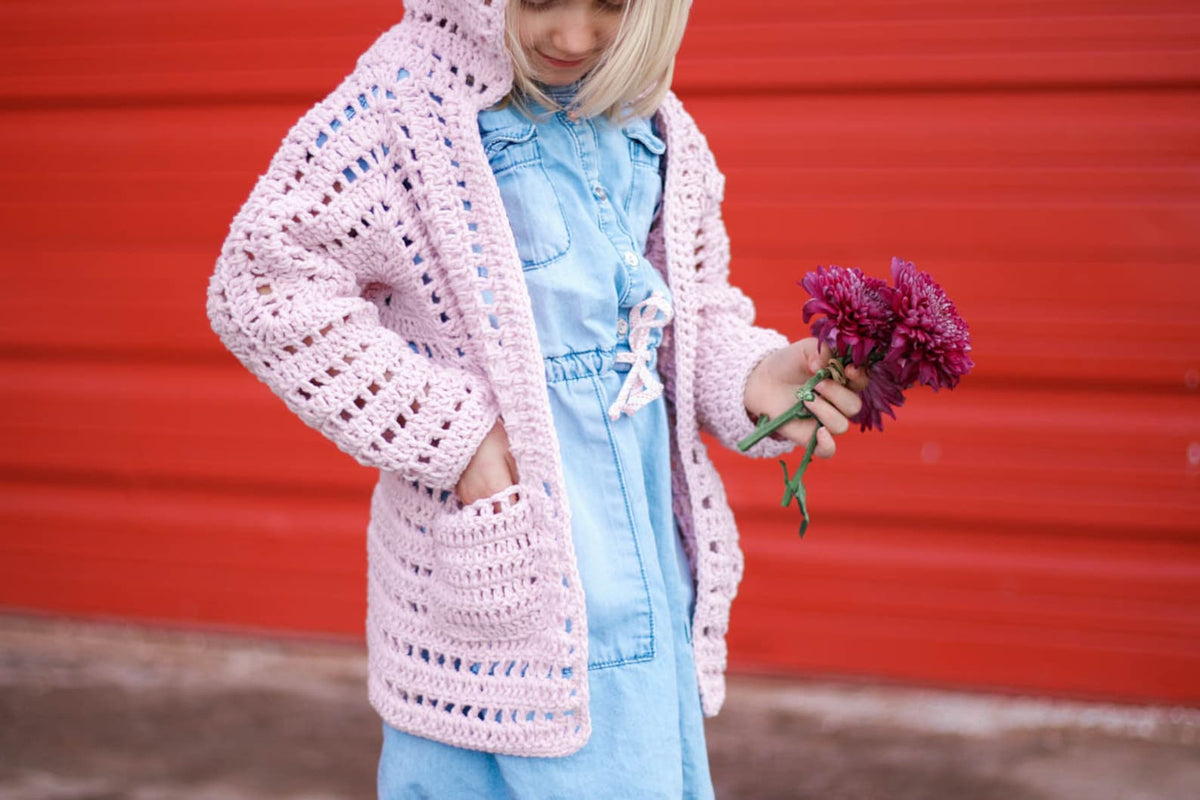 Kids Hexagon Cardigan Crochet Pattern