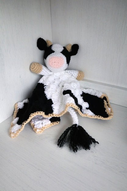 Bessie the Cow Lovey Crochet Pattern