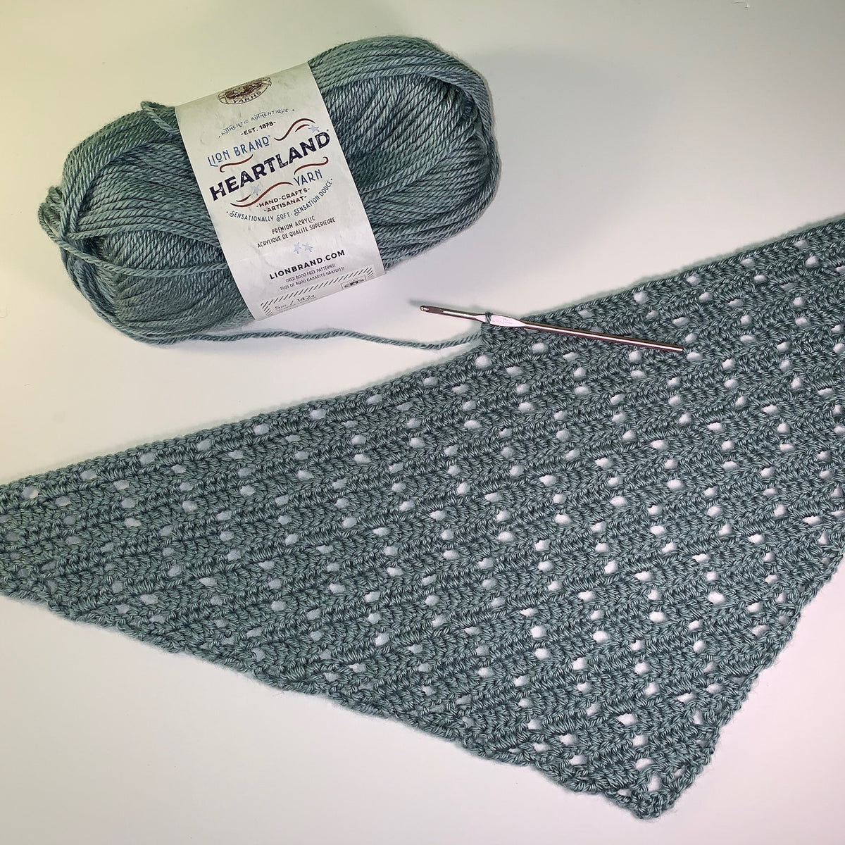 Lacy Border Shawl Crochet Pattern