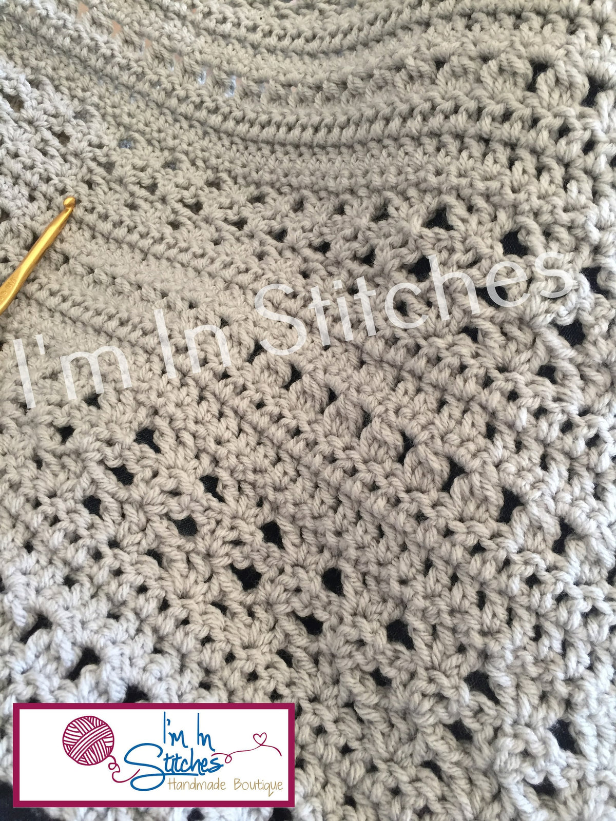 Lesley Pocket Shawl Crochet Pattern