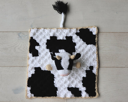 Bessie the Cow Lovey Crochet Pattern