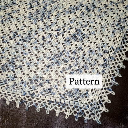 Lacy Border Shawl Crochet Pattern