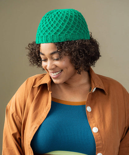 Lattice Cable Beanie Knitting Pattern