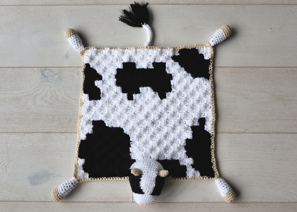 Bessie the Cow Lovey Crochet Pattern