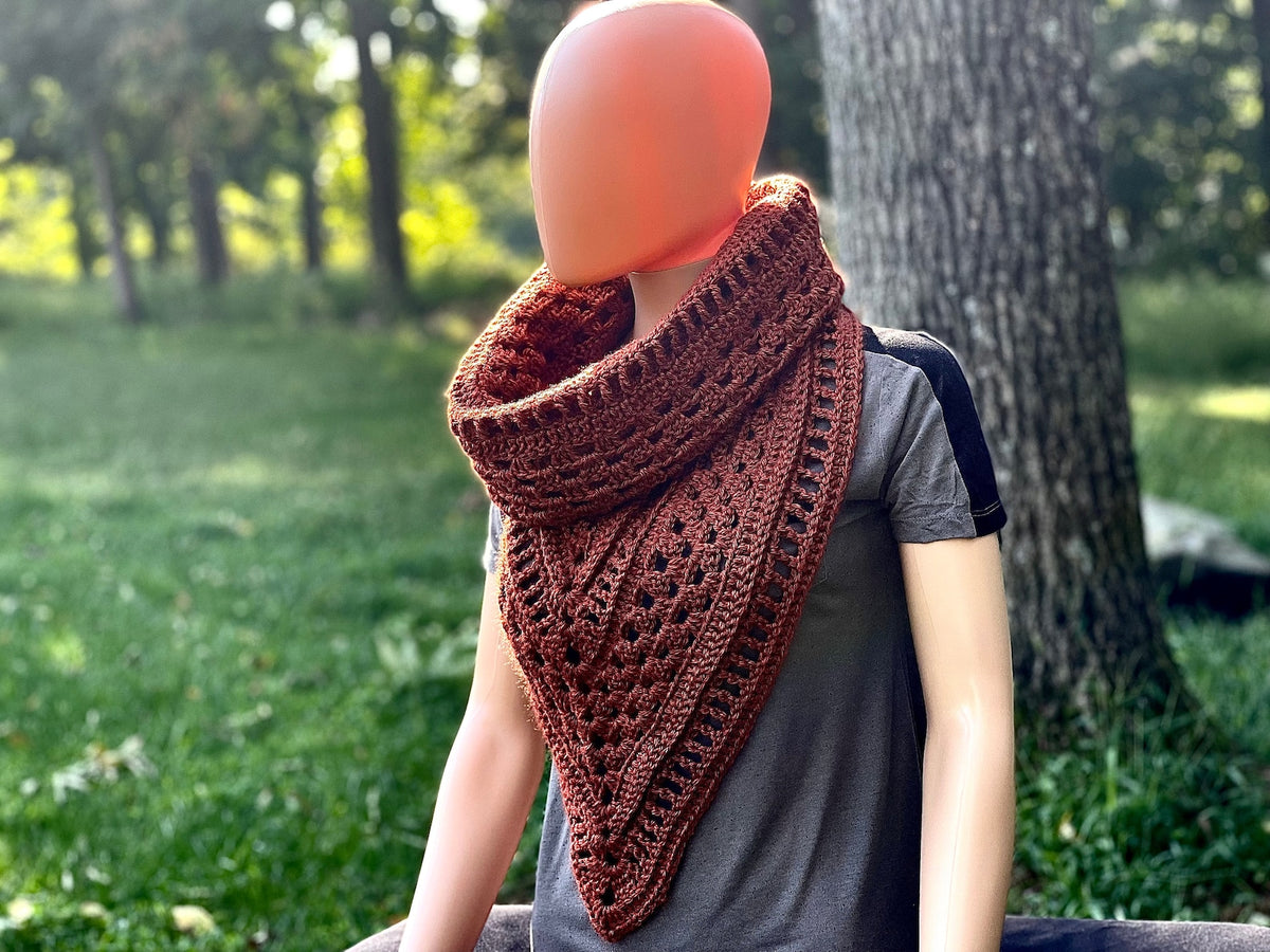 Bandana Style Hooded Cowl Crochet Pattern